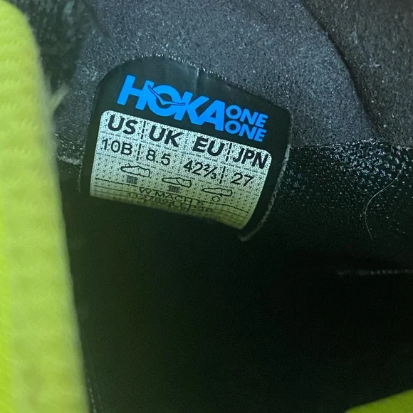 Hoka One One Mach 5 Womans Evening Primrose Scuba Blue 10B - Picture 8 of 8